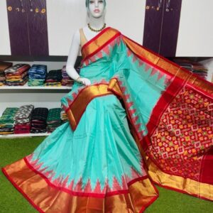 Pochamplly Silk  Saree With Blouse | Silk Mark Certified -SRS115026