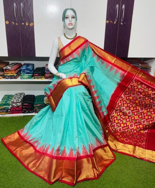 Pochamplly Silk  Saree With Blouse | Silk Mark Certified -SRS115026