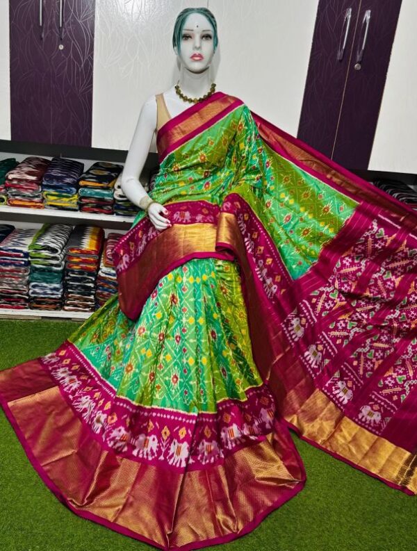 Pochamplly Silk  Saree With Blouse | Silk Mark Certified -SRS115027