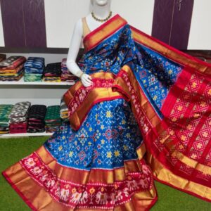 Pochamplly Silk  Saree With Blouse | Silk Mark Certified -SRS115029