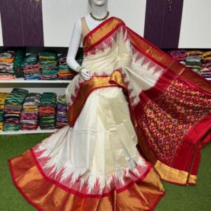 Pochamplly Silk  Saree With Blouse | Silk Mark Certified -SRS115030