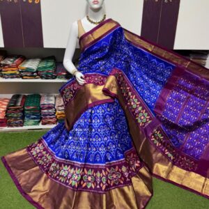 Pochamplly Silk  Saree With Blouse | Silk Mark Certified -SRS115031