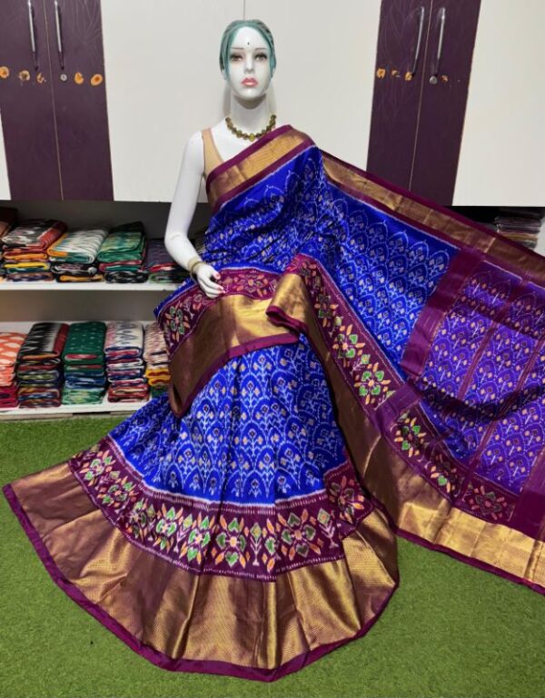 Pochamplly Silk  Saree With Blouse | Silk Mark Certified -SRS115031