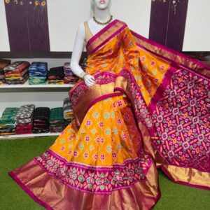 Pochamplly Silk  Saree With Blouse | Silk Mark Certified -SRS115032