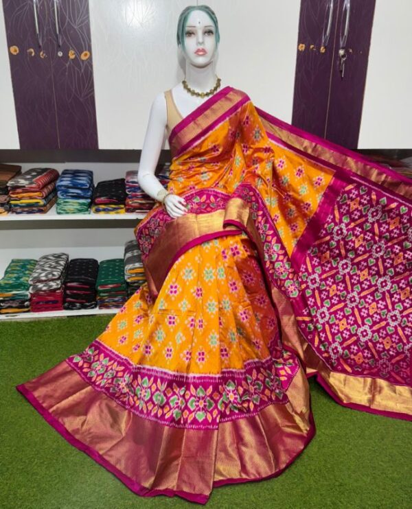 Pochamplly Silk  Saree With Blouse | Silk Mark Certified -SRS115032