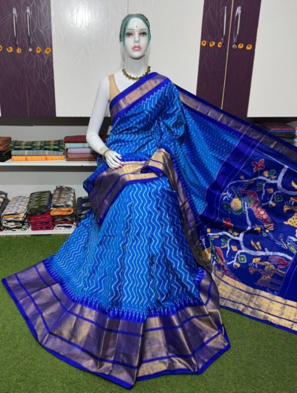 Pochamplly Silk  Saree With Blouse | Silk Mark Certified -SRS115034