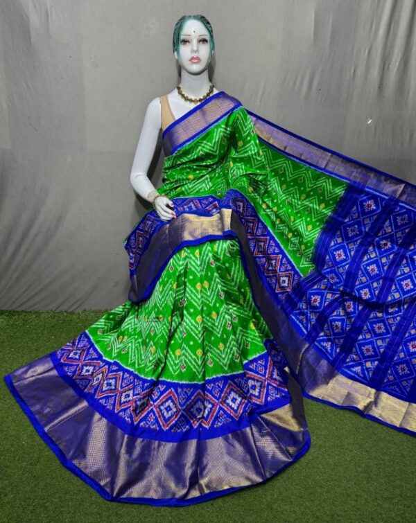 Pochamplly Silk  Saree With Blouse | Silk Mark Certified -SRS115036