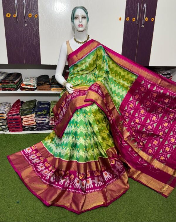 Pochamplly Silk  Saree With Blouse | Silk Mark Certified -SRS115037