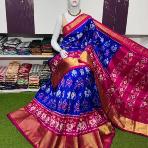 Pochamplly Silk  Saree With Blouse | Silk Mark Certified -SRS115040
