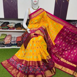 Pochamplly Silk  Saree With Blouse | Silk Mark Certified -SRS115041