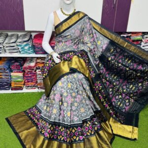 Pochamplly Silk  Saree With Blouse | Silk Mark Certified -SRS115042