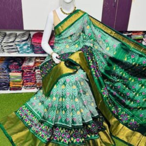 Pochamplly Silk  Saree With Blouse | Silk Mark Certified -SRS115046