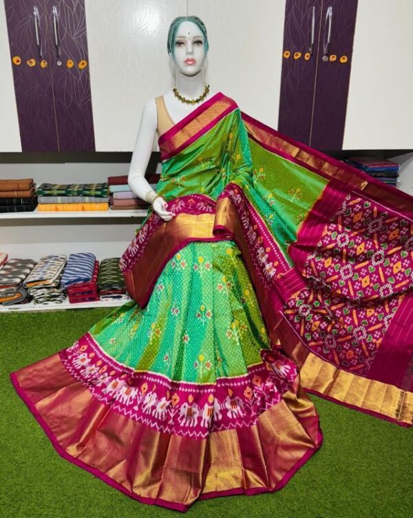 Pochamplly Silk  Saree With Blouse | Silk Mark Certified -SRS115050