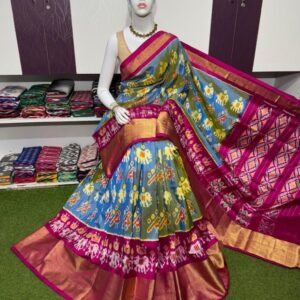 Pochamplly Silk  Saree With Blouse | Silk Mark Certified -SRS115053