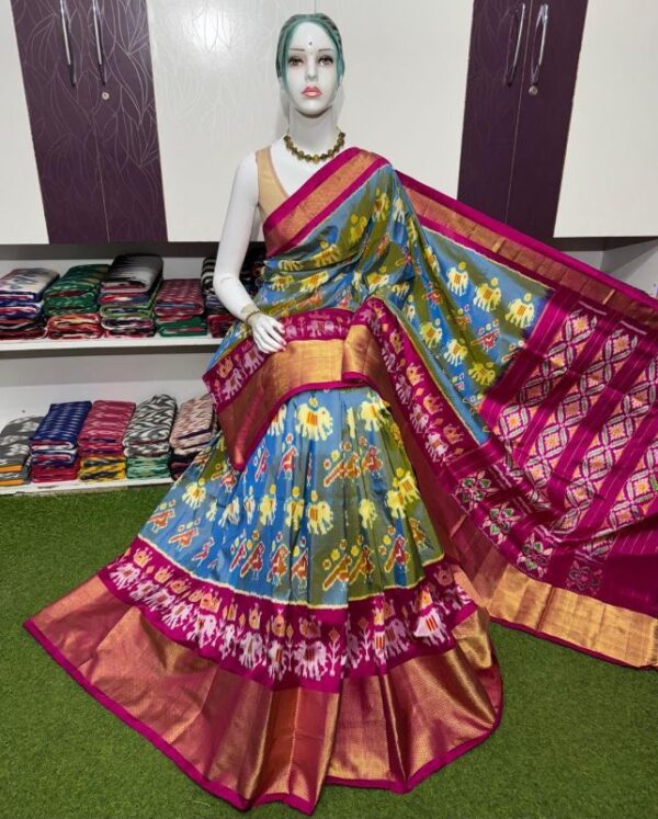 Pochamplly Silk  Saree With Blouse | Silk Mark Certified -SRS115053