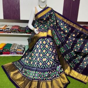 Pochamplly Silk  Saree With Blouse | Silk Mark Certified -SRS115054