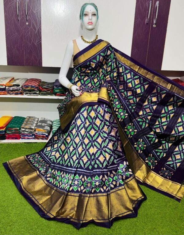 Pochamplly Silk  Saree With Blouse | Silk Mark Certified -SRS115054
