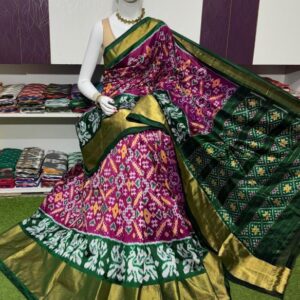 Pochamplly Silk  Saree With Blouse | Silk Mark Certified -SRS115057