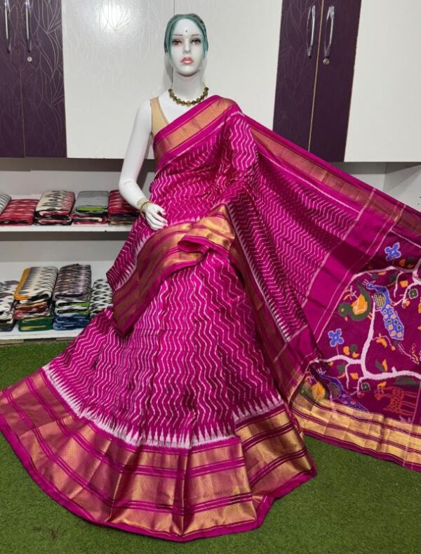 Pochamplly Silk  Saree With Blouse | Silk Mark Certified -SRS11506