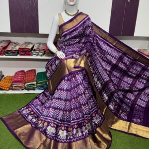 Pochamplly Silk  Saree With Blouse | Silk Mark Certified -SRS115060