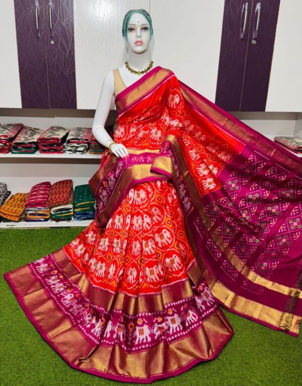 Pochamplly Silk  Saree With Blouse | Silk Mark Certified -SRS115063