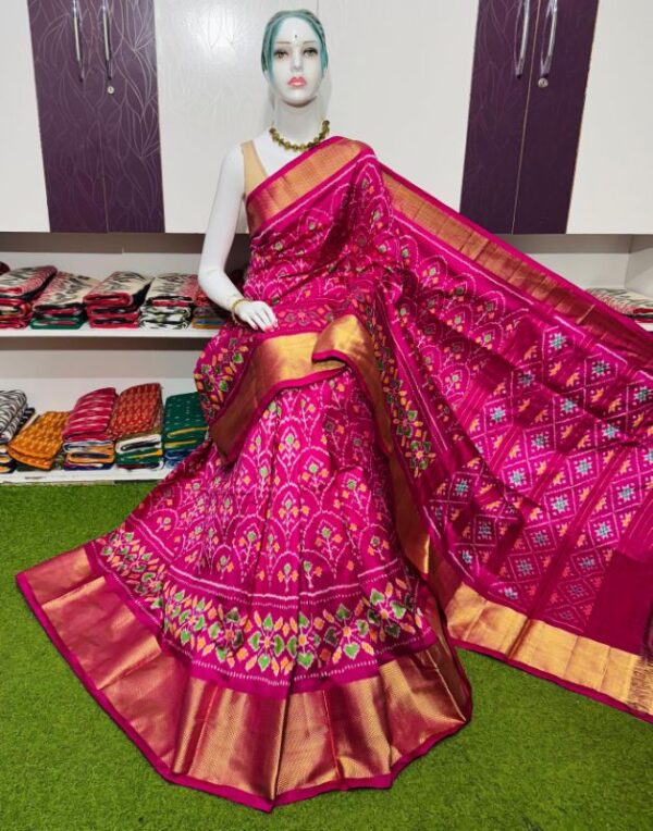 Pochamplly Silk  Saree With Blouse | Silk Mark Certified -SRS115064