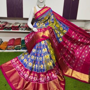 Pochamplly Silk  Saree With Blouse | Silk Mark Certified -SRS115066