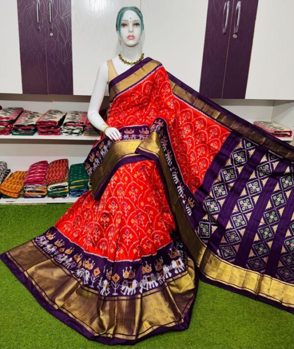 Pochamplly Silk  Saree With Blouse | Silk Mark Certified -SRS115067