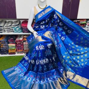 Pochamplly Silk  Saree With Blouse | Silk Mark Certified -SRS115068