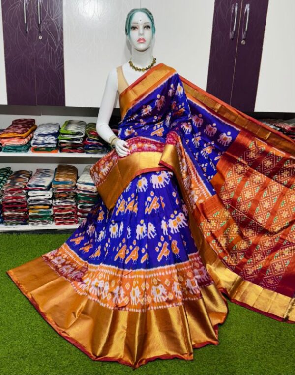 Pochamplly Silk  Saree With Blouse | Silk Mark Certified -SRS115069