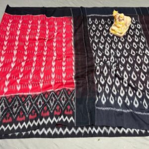 Pochampally Double Ikkat Mercerized cotton sarees With Blouse - SRCS29001