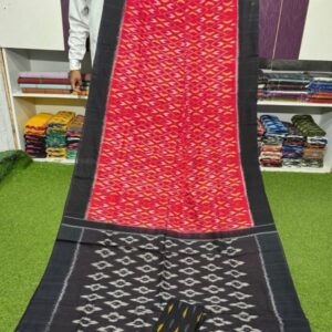 Pochampally Double Ikkat Mercerized cotton sarees With Blouse - SRCS29005