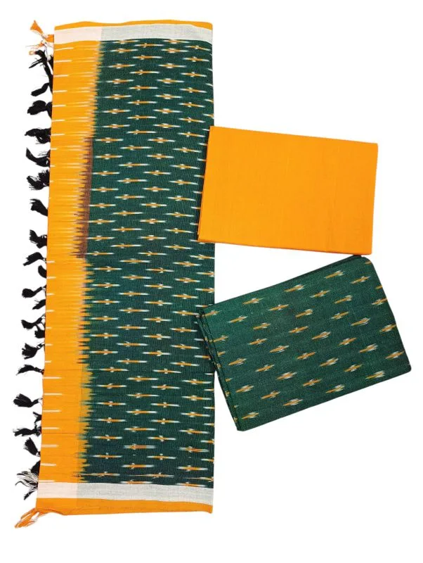 Ikkat Cotton Dress materials with price Pochampally cotton suits, Pochampally ikkat dress material online wholesale