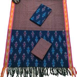Ikkat Pochampally Handloom Cotton Dress Materials -SIDM0023