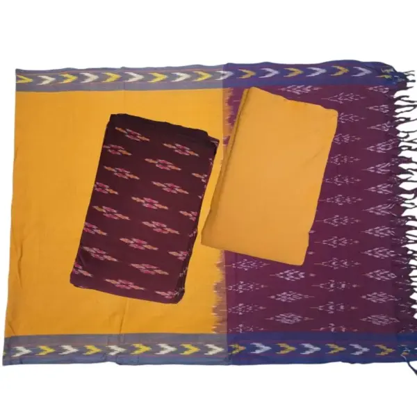 Ikkat Cotton Dress materials with price Pochampally cotton suits, Pochampally ikkat dress material online wholesale