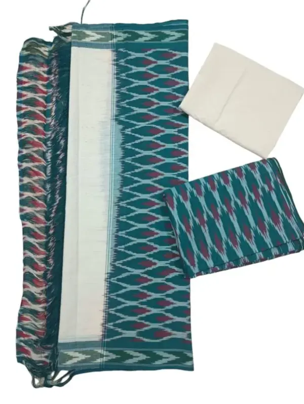 Ikkat Cotton Dress materials with price Pochampally cotton suits, Pochampally ikkat dress material online wholesale