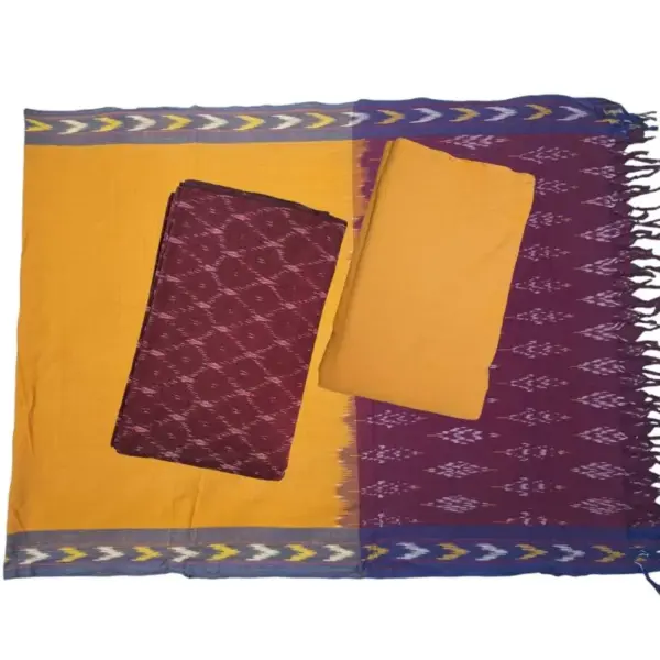 Ikkat Cotton Dress materials with price Pochampally cotton suits, Pochampally ikkat dress material online wholesale