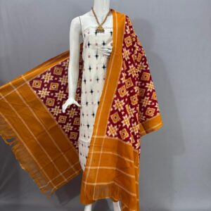 Double Ikkat telia rumal dress materials, Pochampally Ikkat suits, telia rumal suits, Pochampally Ikkat handloom telia rumal salwar suits.