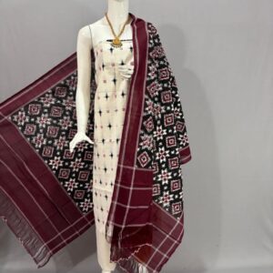 Double Ikkat telia rumal dress materials, Pochampally Ikkat suits, telia rumal suits, Pochampally Ikkat handloom telia rumal salwar suits.
