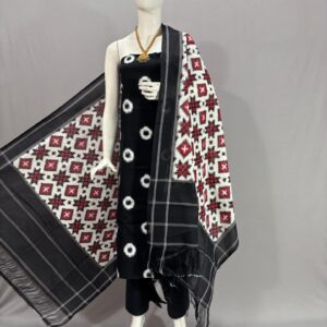 Double Ikkat telia rumal dress materials, Pochampally Ikkat suits, telia rumal suits, Pochampally Ikkat handloom telia rumal salwar suits.