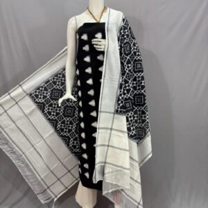 Double Ikkat telia rumal dress materials, Pochampally Ikkat suits, telia rumal suits, Pochampally Ikkat handloom telia rumal salwar suits.