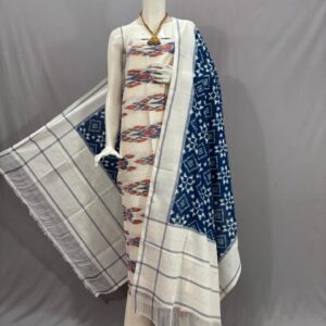 Double Ikkat telia rumal dress materials, Pochampally Ikkat suits, telia rumal suits, Pochampally Ikkat handloom telia rumal salwar suits.