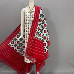 Double Ikkat telia rumal dress materials, Pochampally Ikkat suits, telia rumal suits, Pochampally Ikkat handloom telia rumal salwar suits.