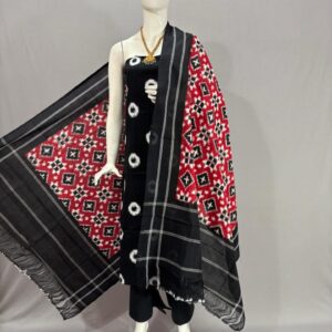 Double Ikkat telia rumal dress materials, Pochampally Ikkat suits, telia rumal suits, Pochampally Ikkat handloom telia rumal salwar suits.