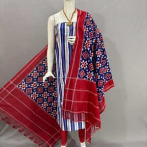 Double Ikkat telia rumal dress materials, Pochampally Ikkat suits, telia rumal suits, Pochampally Ikkat handloom telia rumal salwar suits.