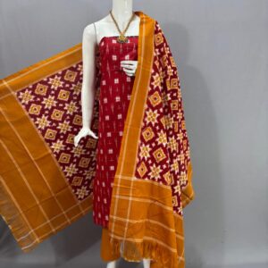 Double Ikkat telia rumal dress materials, Pochampally Ikkat suits, telia rumal suits, Pochampally Ikkat handloom telia rumal salwar suits.
