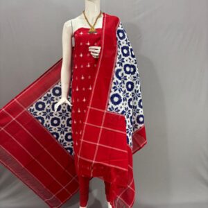 Double Ikkat telia rumal dress materials, Pochampally Ikkat suits, telia rumal suits, Pochampally Ikkat handloom telia rumal salwar suits.