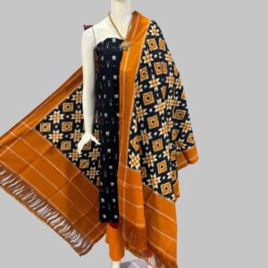 Double Ikkat telia rumal dress materials, Pochampally Ikkat suits, telia rumal suits, Pochampally Ikkat handloom telia rumal salwar suits.