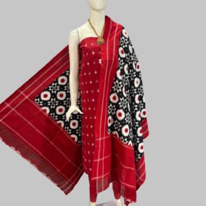 Double Ikkat telia rumal dress materials, Pochampally Ikkat suits, telia rumal suits, Pochampally Ikkat handloom telia rumal salwar suits.