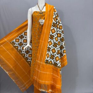 Double Ikkat telia rumal dress materials, Pochampally Ikkat suits, telia rumal suits, Pochampally Ikkat handloom telia rumal salwar suits.